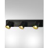 Fabas Luce Modo Wall Light black, 3-light sources