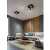 Fabas Luce Modo Ceiling Light black, 4-light sources