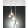 Fabas Luce Lila Pendant Light white, 5-light sources