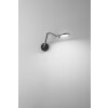 Fabas Luce Regina Wall Light LED black, 1-light source