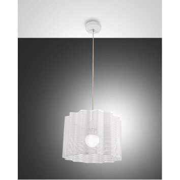 Fabas Luce Glicine Pendant Light white, 1-light source