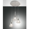 Fabas Luce Tris Pendant Light white, 3-light sources