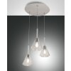 Fabas Luce Tris Pendant Light white, 3-light sources
