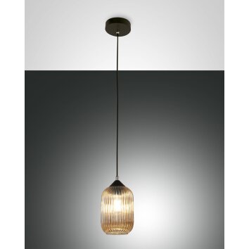 Fabas Luce Aston Pendant Light black, 1-light source