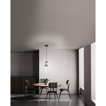 Fabas Luce Aston Pendant Light black, 1-light source