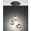 Fabas Luce Nordal Pendant Light black, 3-light sources