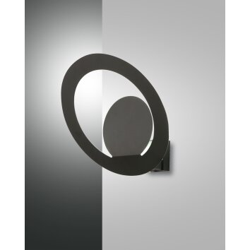 Fabas Luce Hector Wall Light LED black, 1-light source