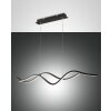 Fabas Luce Sinuo Pendant Light LED black, 2-light sources