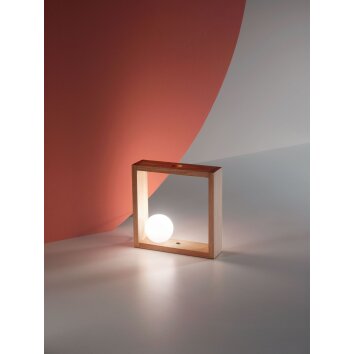 Fabas Luce Kark Table lamp LED Ecru, 1-light source