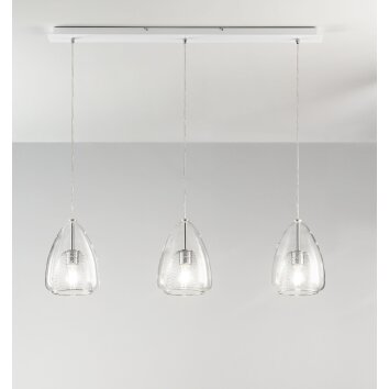 Fabas Luce Britton Pendant Light white, 3-light sources