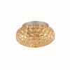 Ideal Lux KING Ceiling Light gold, Crystal optics, 3-light sources