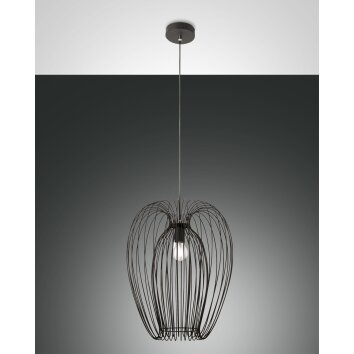 Fabas Luce Camp Pendant Light black, 1-light source