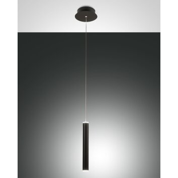 Fabas Luce Prado Pendant Light LED black, 1-light source