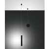Fabas Luce Prado Pendant Light LED black, 1-light source