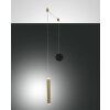 Fabas Luce Prado Pendant Light LED brass, black, 1-light source