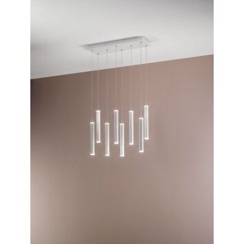 Fabas Luce Prado Pendant Light LED white, 8-light sources