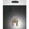 Fabas Luce Prado Pendant Light LED gold, black, 8-light sources