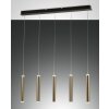 Fabas Luce Prado Pendant Light LED gold, black, 5-light sources