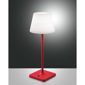 Fabas Luce Adam Table lamp LED red, 1-light source