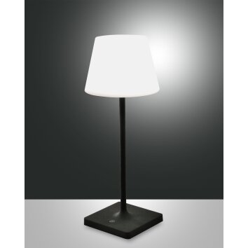 Fabas Luce Adam Table lamp LED grey, 1-light source