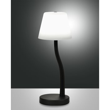 Fabas Luce Ibla Table lamp LED black, 1-light source