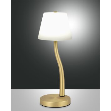 Fabas Luce Ibla Table lamp LED brass, 1-light source