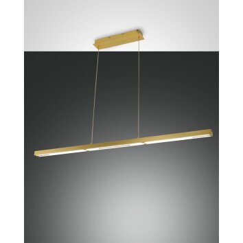 Fabas Luce Ling Pendant Light LED brass, 1-light source