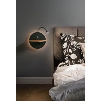 Fabas Luce Dual Wall Light LED Ecru, black, 2-light sources