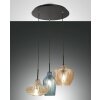 Fabas Luce Olbia Pendant Light black, 3-light sources