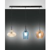 Fabas Luce Olbia Pendant Light black, 3-light sources