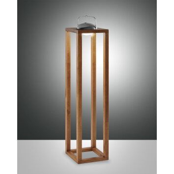 Fabas Luce Blend Table lamp LED Dark wood, 1-light source