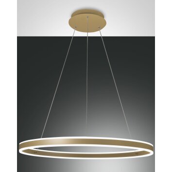 Fabas Luce Palau Pendant Light LED gold, 1-light source