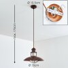 EBISUKO Pendant Light rust-coloured, 1-light source