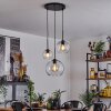 Koyoto  Pendant Light glass 15 cm, 20 cm, 25 cm clear, 3-light sources