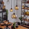 Koyoto  Pendant Light glass 15 cm, 20 cm, 25 cm Amber, 3-light sources