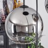 Koyoto  Pendant Light glass 20 cm, 25 cm, 30cm chrome, clear, Smoke-coloured, 3-light sources