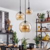 Koyoto  Pendant Light glass 20 cm, 25 cm, 30cm Amber, 3-light sources