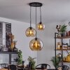 Koyoto  Pendant Light glass 20 cm, 25 cm, 30cm Amber, 3-light sources