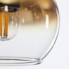 Koyoto  Pendant Light glass 15 cm gold, clear, 3-light sources
