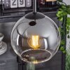 Koyoto  Pendant Light glass 15 cm clear, Smoke-coloured, 3-light sources