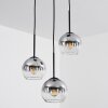 Koyoto  Pendant Light glass 15 cm clear, Smoke-coloured, 3-light sources