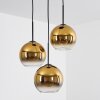 Koyoto  Ceiling Light glass 20 cm gold, clear, 3-light sources