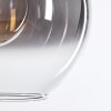 Koyoto  Pendant Light glass 20 cm, 25 cm, 30cm clear, Smoke-coloured, 3-light sources