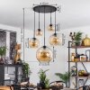Koyoto  Pendant Light glass 15 cm, 20 cm, 25 cm, 30cm Amber, 5-light sources