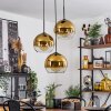 Koyoto  Pendant Light glass 25 cm gold, clear, 3-light sources