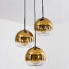 Koyoto  Pendant Light glass 25 cm gold, clear, 3-light sources