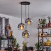 Koyoto  Pendant Light glass 25 cm clear, Smoke-coloured, 3-light sources