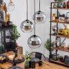 Koyoto  Pendant Light glass 25 cm clear, Smoke-coloured, 3-light sources
