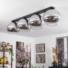 Koyoto  Ceiling Light glass 30 cm chrome, clear, Smoke-coloured, 4-light sources