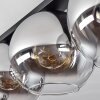 Koyoto  Ceiling Light glass 30 cm chrome, clear, Smoke-coloured, 4-light sources